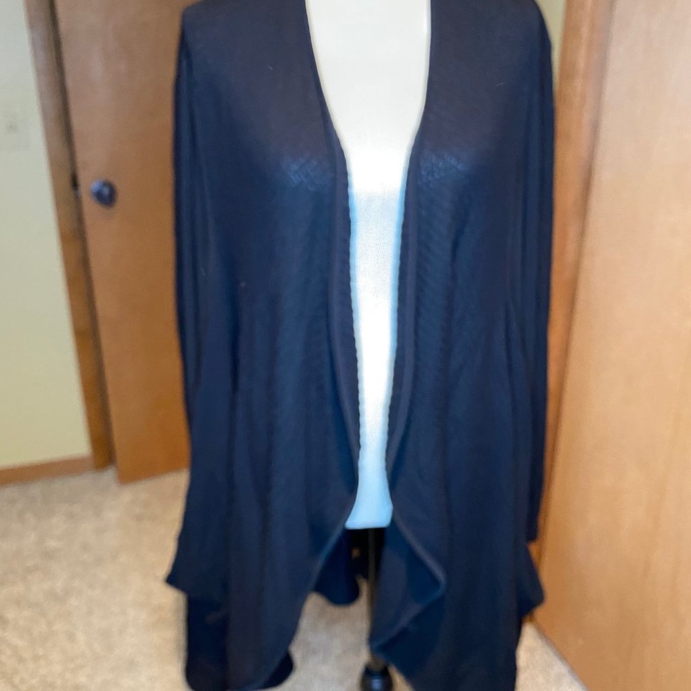 Waffle weave cardigan